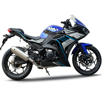 跑车大型地平线公路赛街车宗申200cc趴赛大排量机车双缸水冷400cc机器