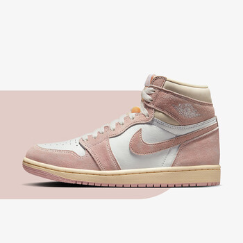 nike耐克airjordan1highaj1粉白男女款复古高帮休闲篮球鞋fd259660041