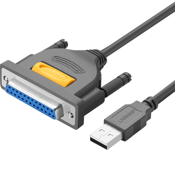 绿联ugreenusb转db25并口打印线25针转接转换头usb20转老式25孔打印机