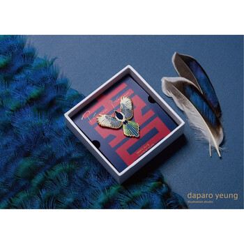 daparo胸针 喜鹊原创设计师胸针女男徽章大衣情侣国潮生日礼物毛衣