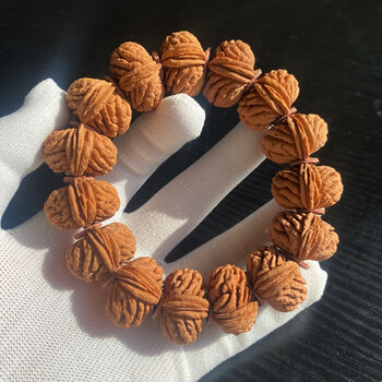 矮桩刺龙纹桃核文玩手串精品全品不修易包浆秦岭野生霸王龙手持男 24