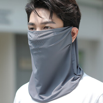 蕉下帆防晒面罩男遮全脸脖子骑行运动挂耳头巾口罩护颈男款冰丝围脖
