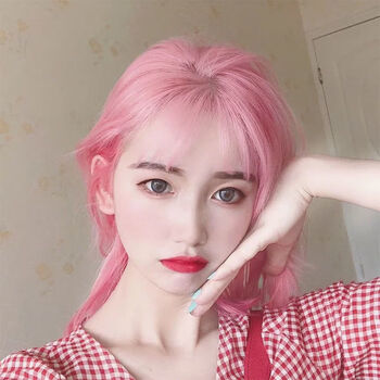 樱花粉色显白染发剂2022流行色自己在家蜜桃砂金粉金色 杏粉色 褪色粉