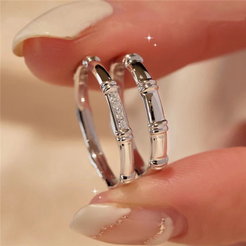 fanci 范琦s925情侣对戒足银戒指小众开口调节可刻字送女友纪念日礼物