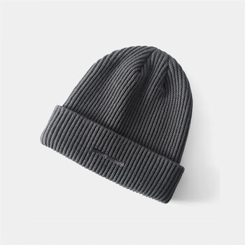 百伦比尔纯色帽子男士冬季大头围针织帽毛线帽秋冬保暖冷帽男款urban