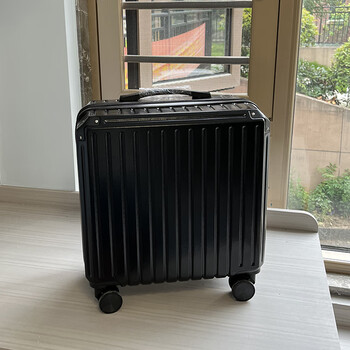 酷奇袋鼠登机箱小型轻便行李箱男女拉杆箱迷你旅行密码箱出差经典黑