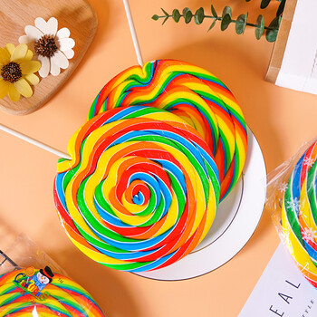 网红七彩波板糖超大功夫棒棒糖20g日式高颜值创意儿童节日礼物糖 20g*