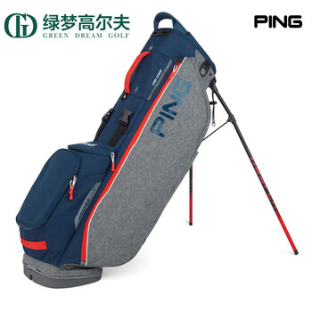 pingping高尔夫球包男士便携可车载运动时尚golf大容量支架包希瑟灰色