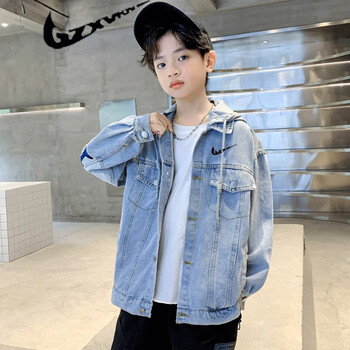 耐克顿耐克儿童装男童秋装外套2023新款中大童春秋款男孩炸街洋气风衣