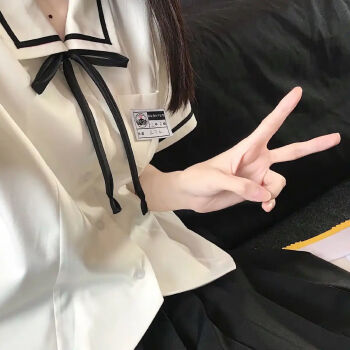 jk制服女生头像半身图片