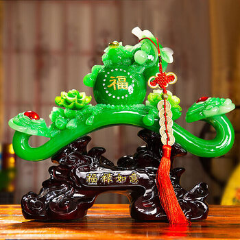 礼之源招财葫芦玉如意摆件工艺品家居客厅玄关电视酒柜装饰品摆设办公