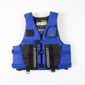 运动救援激流救生衣成人路亚钓鱼冲浪大浮力水上救生马甲背心 蓝色款