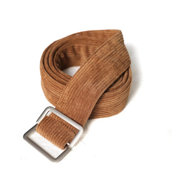 布带腰带西装西裤腰带灯芯绒毛呢潮流潮牌嘻哈街头复古双环扣腰带皮带