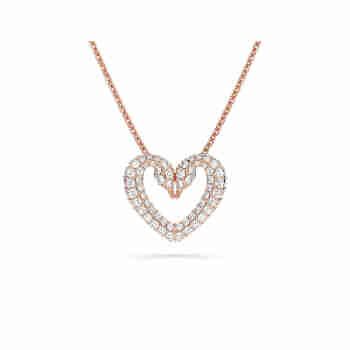 施华洛世奇（SWAROVSKI）【品牌直供】爱心天鹅项链女 女士项链生日礼物 5628657