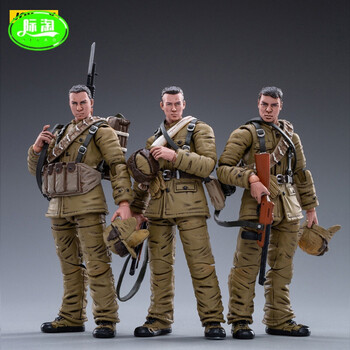 75寸可动人偶模型 中国人民志愿军冬装版|3人组.