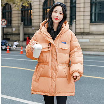 青少女孩羽绒服中学生中长款小个子女生冬季冬装新款洋气高中初中十几