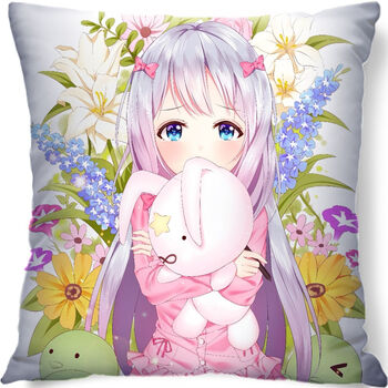 二次元和泉纱雾抱枕男生  埃罗芒阿老师和泉纱雾黄漫老师抱枕双面订做