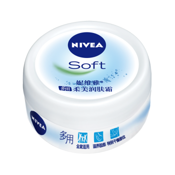 妮维雅(NIVEA)柔美润肤霜 100ml（乳液面霜身体乳护肤化妆品）