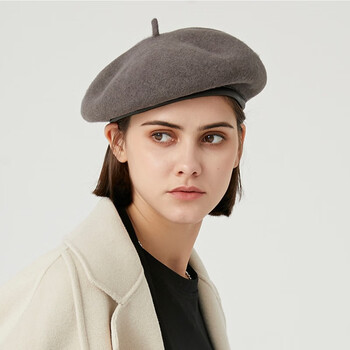 东蜃羊毛贝雷帽子女春秋英伦小众复古画家帽百搭毛呢帽显脸小秋冬蓓蕾
