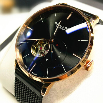 梭伦(sollen)手表男机械表镂空飞轮陀夜光全自动防水瑞士风格品牌十大