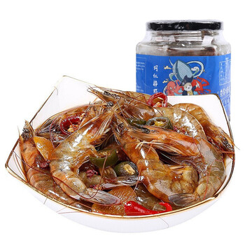 宁波馆甬港石浦即食醉虾生呛大虾对虾生鲜虾类380g下饭菜下酒菜醉虾
