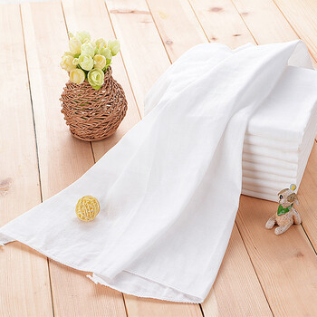 纱布柔软透气可洗双层高密吸水尿布婴幼儿介子布尿布10条5070加绑带l