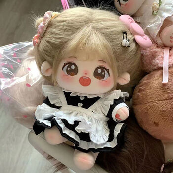 clcey棉花娃娃20cm甜甜无属性毛绒公仔人形玩偶娃衣套装送同学女生