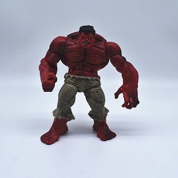 复仇者联盟绿巨人模型红巨人偶玩具摆件反浩克男孩生日礼物 红色巨人