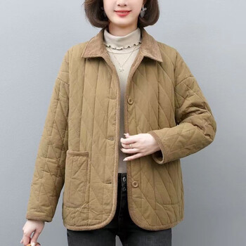 恒源祥小棉袄女款新款外套秋冬装夹棉上衣2023年新款洋气棉衣宽松棉服