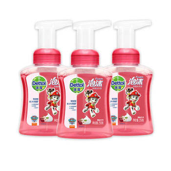 滴露(dettol)泡沫洗手液瓶装250ml*3家用泡泡按压型 樱桃250