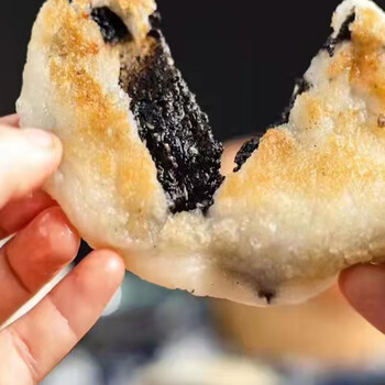 浙江建德特产麻糍农家纯手工糯米糍粑年糕手打20枚芝麻馅 豆沙20个(收