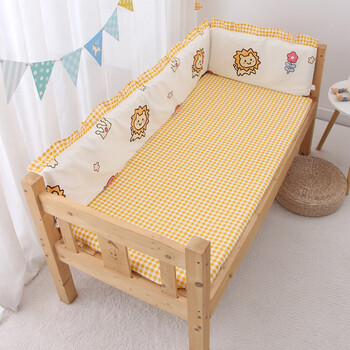 防撞床围婴儿床床围软包防撞透气纯棉学生拼接床床围栏挡布三面可拆洗