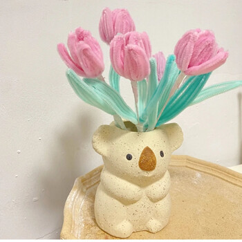 facemini扭扭棒马卡龙仿绒花束幼儿园diy手工材料包生日礼物女生小众