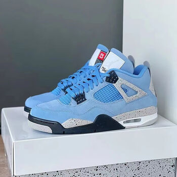 幂系ow联名aj4白帆蝉翼篮球鞋乔4气垫复古运动鞋男女同款学生跑步鞋潮