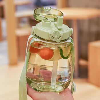 富光大肚杯女款水杯儿童学生便携高颜值大容量吸管杯耐高温塑料杯水壶