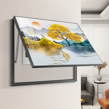 箱装饰画免打孔现代简约配电箱轻奢挂画北欧遮挡箱电闸箱开关餐厅壁画