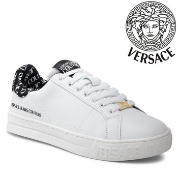 范思哲 versace 男士时尚休闲鞋低帮小白鞋拼色板鞋男鞋新款 72ya3sk3