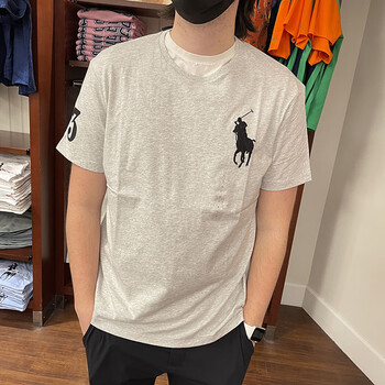 naleonpaul美国保罗polo男装夏季纯棉短袖t恤大马球标刺绣商务休闲
