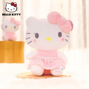 hellokitty毛絨玩具女孩布娃娃可愛抱枕哈嘍kitty貓睡覺抱枕玩偶凱蒂