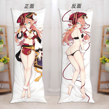 挽刻原神周边等身抱枕成人刻晴雷神性感玩偶二次元长条手办靠垫枕定制