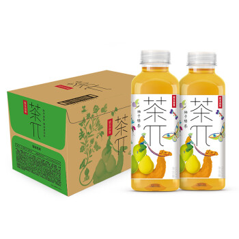 农夫山泉 茶π（茶派）茶饮料 柚子绿茶500ml*15瓶 整箱装（新版）