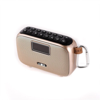 subor/小霸王d98收音机老人新款随身听小音响便携式无线蓝牙音箱 金色