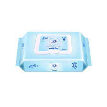 【清风bwb80c-2】清风纯水湿巾edi纯水80片家用抽取式湿纸巾大包装无