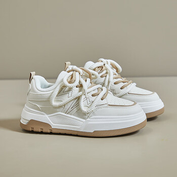 热风hotwind2023秋季小白鞋新款韩版ins女学生厚底增高运动板鞋潮休闲