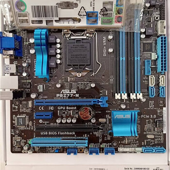 华硕p8z77mproh77mz68mm5g主板1155针中板i73770k华硕p8z77m