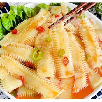 >凉拌菜魔芋素食毛肚牛肚条百叶面粉代餐麻辣烫火锅食材 魔芋素肚片