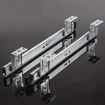 键盘托架滑道抽屉导轨二节滑轨吊装托盘支架轨道配件35cm长度27mm款式