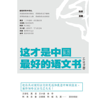 这才是中国最好的语文书（小说分册）pdf/doc/txt格式电子书下载