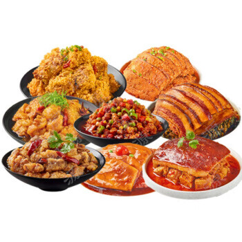 clcey陕西八大碗蒸碗传统扣碗肉年夜饭菜套餐 团圆八大碗(顺丰快递)