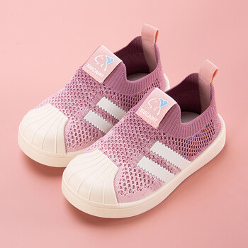 派捷斯儿童网鞋透气网面运动鞋女童男童幼儿园宝宝室内鞋一脚蹬小童